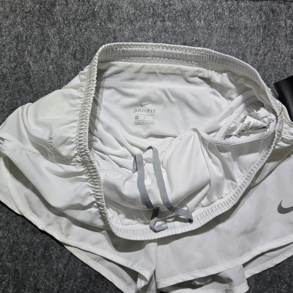 Nike Running Shorts Womens Size M White Dri-FIT Tempo AJ4713-100 - Picture 3 of 7